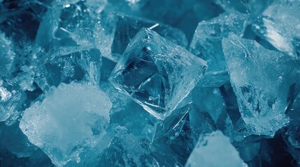 Fototapeta premium A pile of raw and polished diamonds glistening under bright light, emphasizing their unique crystalline structure.