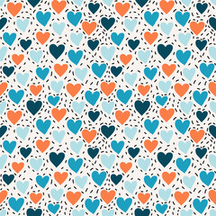 seamless pattern with hearts