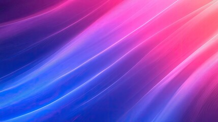Fototapeta premium Abstract pink blue light curves, vibrant background, website banner