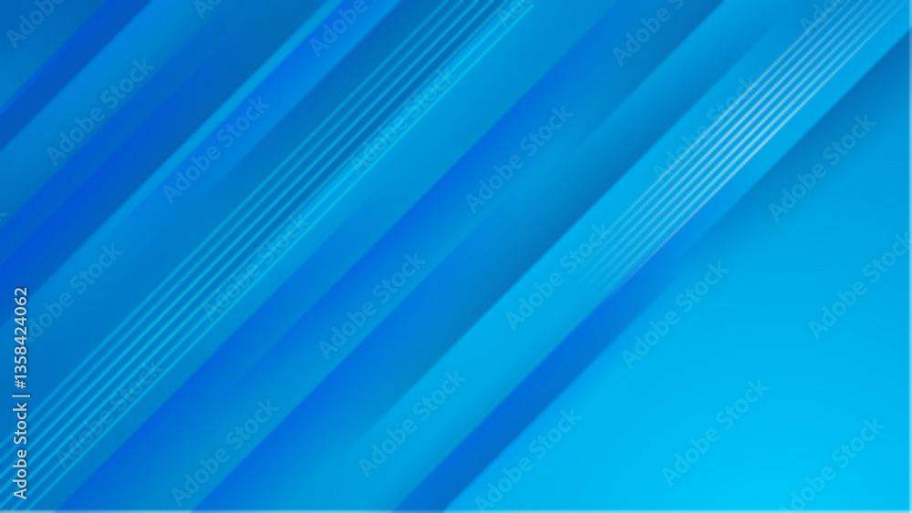 Poster simple and visually abstract blue geometric background in a modern vector style vector illustration,