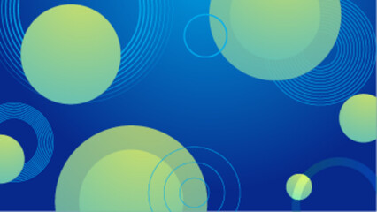 minimal abstract geometric background with green and blue gradient vector illustration