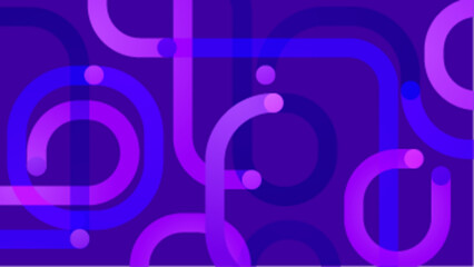 trendy purple and blue abstract geometric background with shapes in a vector illustration