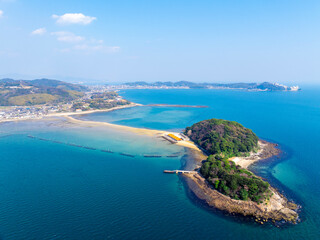 前島と東幡豆海岸（愛知県西尾市）