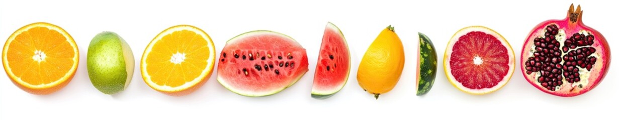 Colorful Fresh Fruit Slices