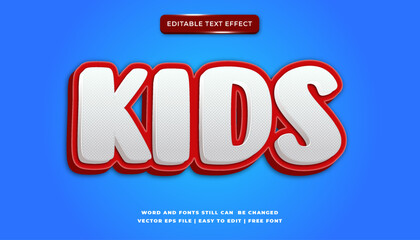 Editable Kids Text Effect