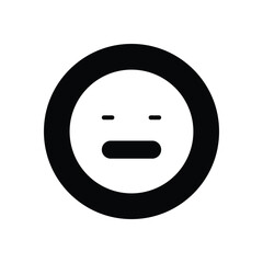 So So icon vector stock illustration