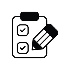 Survey icon vector stock illustration