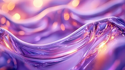 Abstract liquid, purple, gold, waves, background, digital art, design, graphic, texture