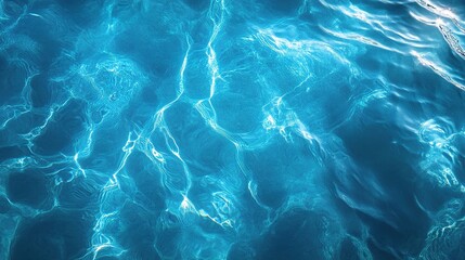 Fototapeta premium Simple Abstract Background of Clear Water Texture and Reflection