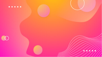 abstract orange and pink gradient geometric with shape shape background vector