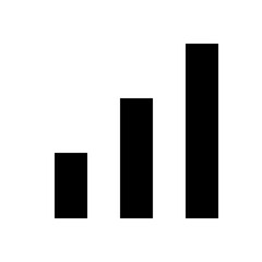 Cellular Signal Bars Icon for Mobile Connectivity