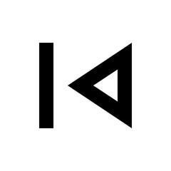 Skip Previous Icon for Media Playback