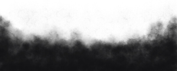 Realistic Cold Dark Dust and Smoke Effect – Cold Misty Fog, Steam, and Fine Particles for Atmospheric Overlays on a Transparent or White Background