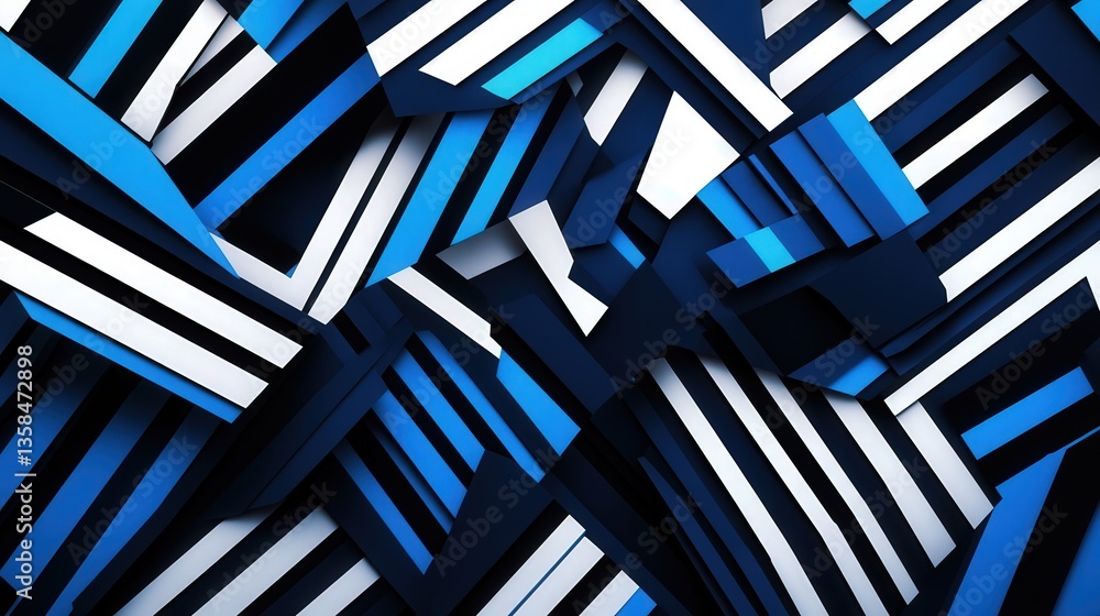 Poster angles blending into smooth curves, creating a visually exciting and energetic design.