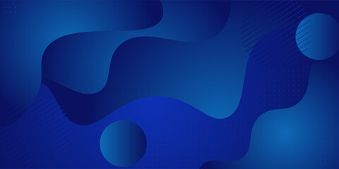 Blue background with dynamic fluid wave shapes. Abstract template and modern stylish design. Vector Eps10
