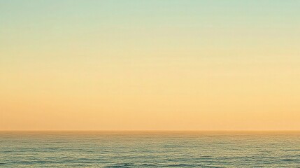 Obraz premium Beautiful Romantic Sunset Sky Panorama Over Calm Ocean Waters