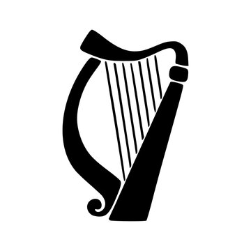 recommend clip art: Irish harp vector illustration