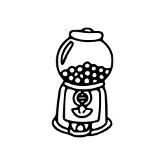 gumball machine vector illustration