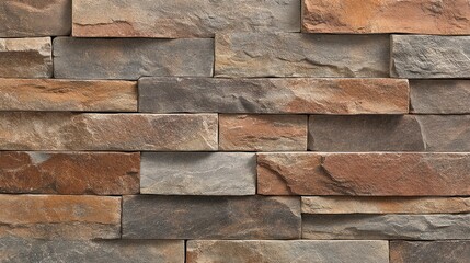 Red and brown mixed brick wall with high detail and strong mortar contrast.