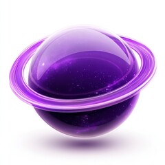 Obraz premium Purple Cosmic Planet Art