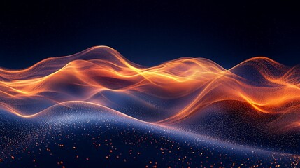 Obraz premium Abstract fiery waves