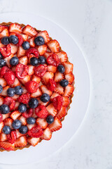 christmas tart in a bakery kitchen