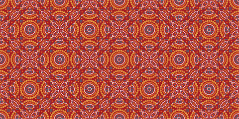 Indian Traditional Red Chunri Bandhani seamless pattern vector illustration perfect for teej print, fabric, textile, paper, wallpaper, marwari design, backdrop, rajasthani, art, paper, background