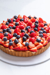 christmas tart in a bakery kitchen