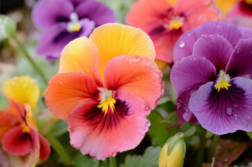 red and yellow flowers