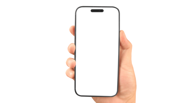 Hand holding smartphone in close-up technology showcase digital device display indoor setting user perspective modern communication concept - Powered by Adobe