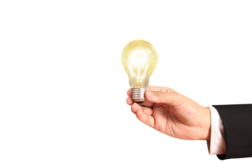 Inspiring innovation business idea generation modern office bright environment close-up view concept of creativity and ideas