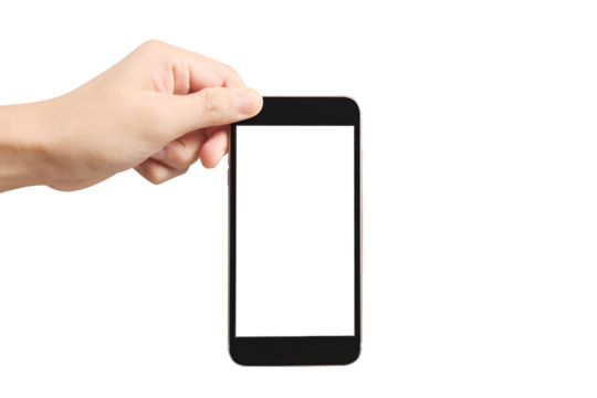 Hand holding smartphone digital space electronic device minimalist environment close-up view modern technology concept for seo impact