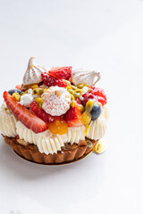 christmas tart in a bakery kitchen