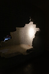 ancient chinese tomb of exhibition of Yecheng Museum
