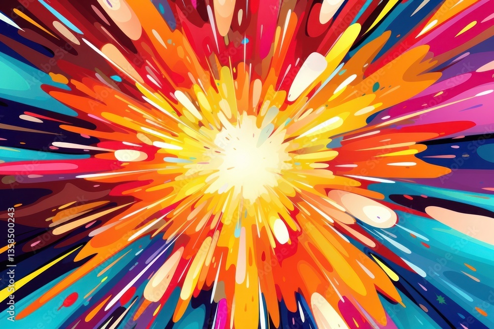 Poster planet burst effect backgrounds abstract pattern.