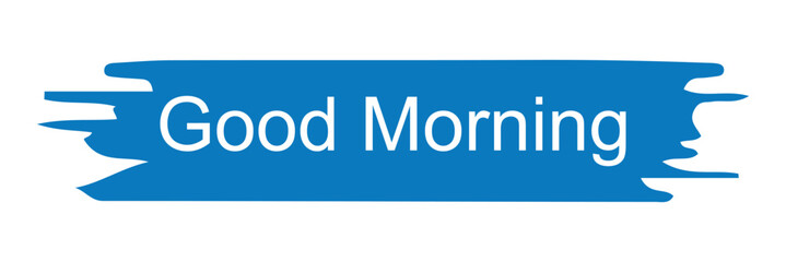 Beautiful text Good morning on a isolated background.