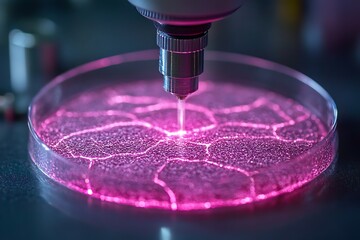 Lab Petri Dish Experiment.