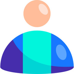 Contact us - icon - flat user