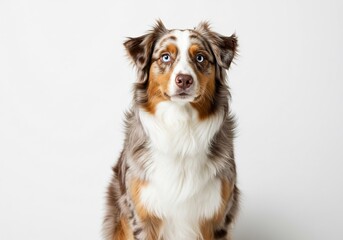 Portrait of a Dog Soft Lighting Studio Shot. AI Generated