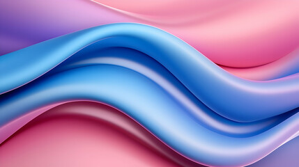 Obraz premium Abstract Purple and Blue Wavy Data Stream Background