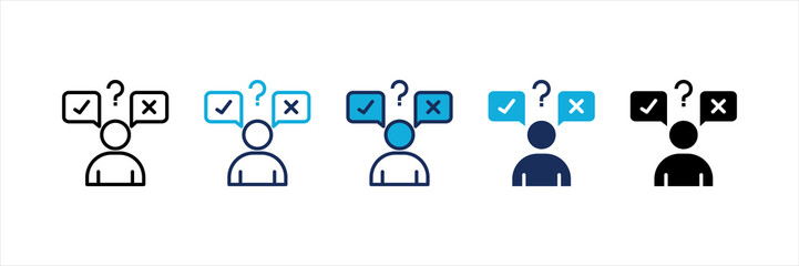 Decision Making  Multi Style Icon Set