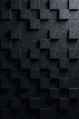 Dark checkered seamless background pattern featuring a combination of black and grey squares,  dark,  background