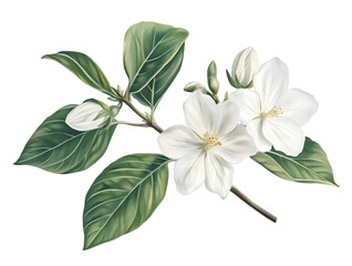 Des illustrations florales détaillées en format PNG transparent. généré par l'IA génératif