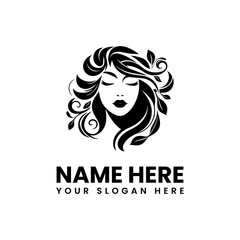 Elegant woman with botanical design. Natural beauty graphic