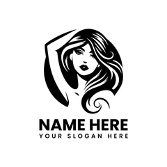 Elegant woman with botanical design. Natural beauty graphic