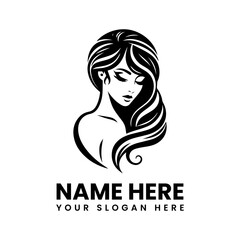 Elegant woman with botanical design. Natural beauty graphic