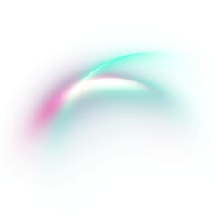 Obraz premium Light flare, Glowing light color effect isolate element.