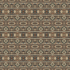 Bohemian Aztec Pattern for Textile Design and Fashion Prints

