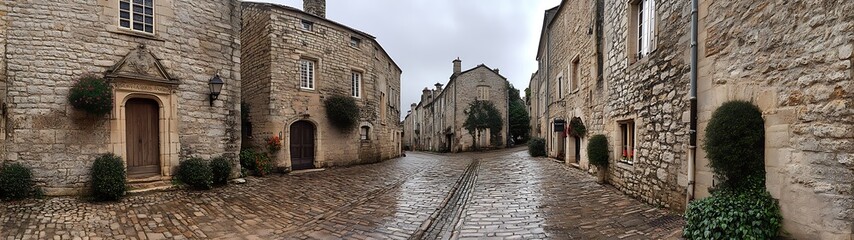 Fototapeta premium European Town Alleyway.