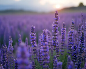 Obraz premium Lavender flowers with beautiful purple color